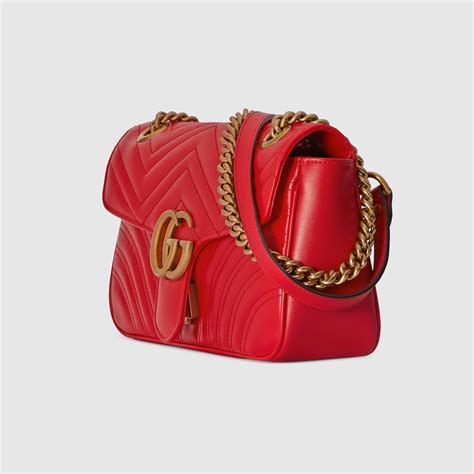 marmont rossa gucci|gucci marmont shoulder bag red.